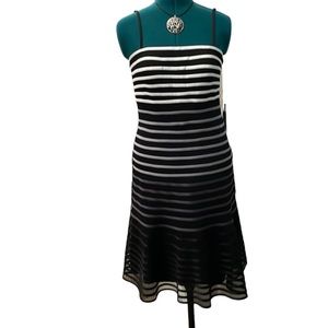 White House/Black Market, black and White Dress, Size 8